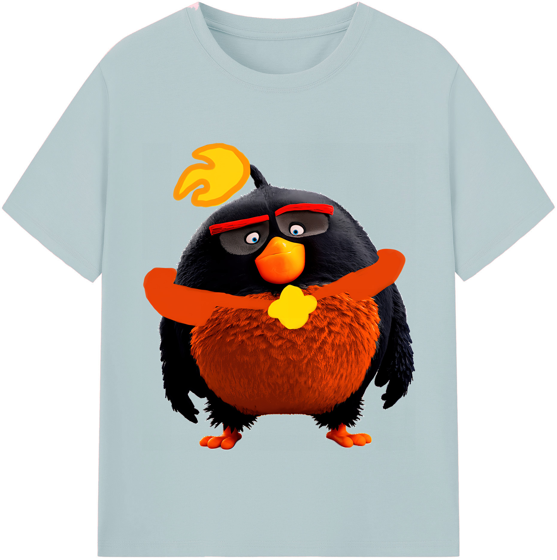 （画像用） Angry Birds アングリーバード 綿100％半袖Tシャツ（フロントプリント）